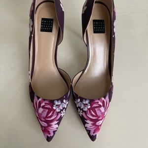WHBM floral heel size 6…only worn a few times.